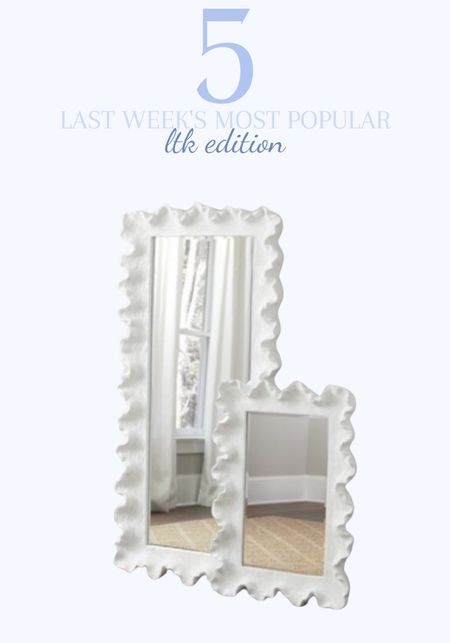 Wavy mirror
White decorative mirror
Full size mirror
Grandmillennial decor
Grandmillennial mirror
Full length mirror
White coastal mirror


#LTKstyletip #LTKhome