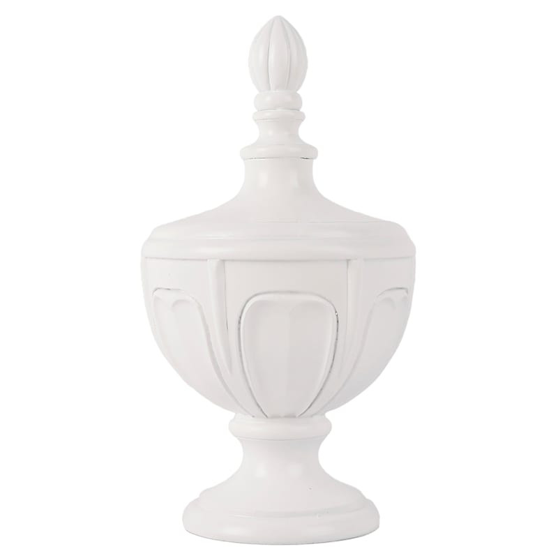 White Finial Decor, 10" | At Home