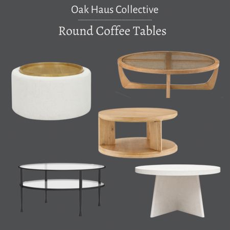 Round coffee tables 