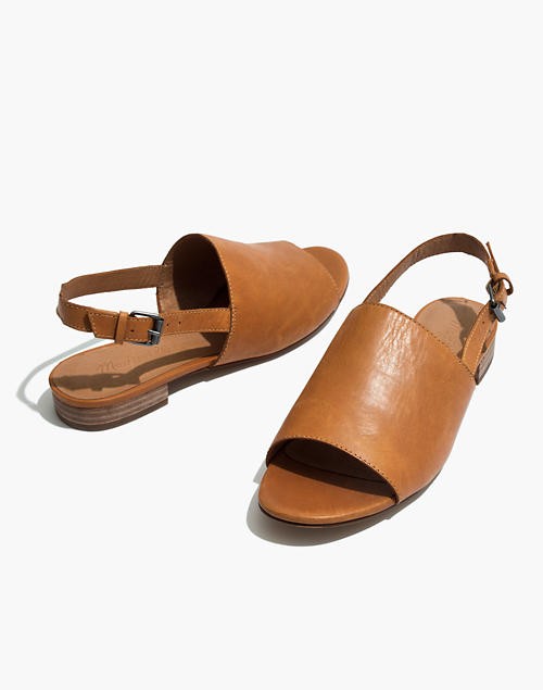 The Noelle Slingback Sandal in Leather | Madewell