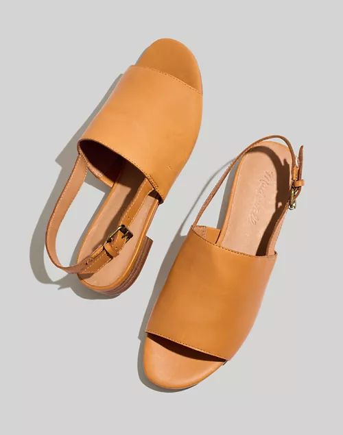 The Noelle Slingback Sandal in Leather | Madewell