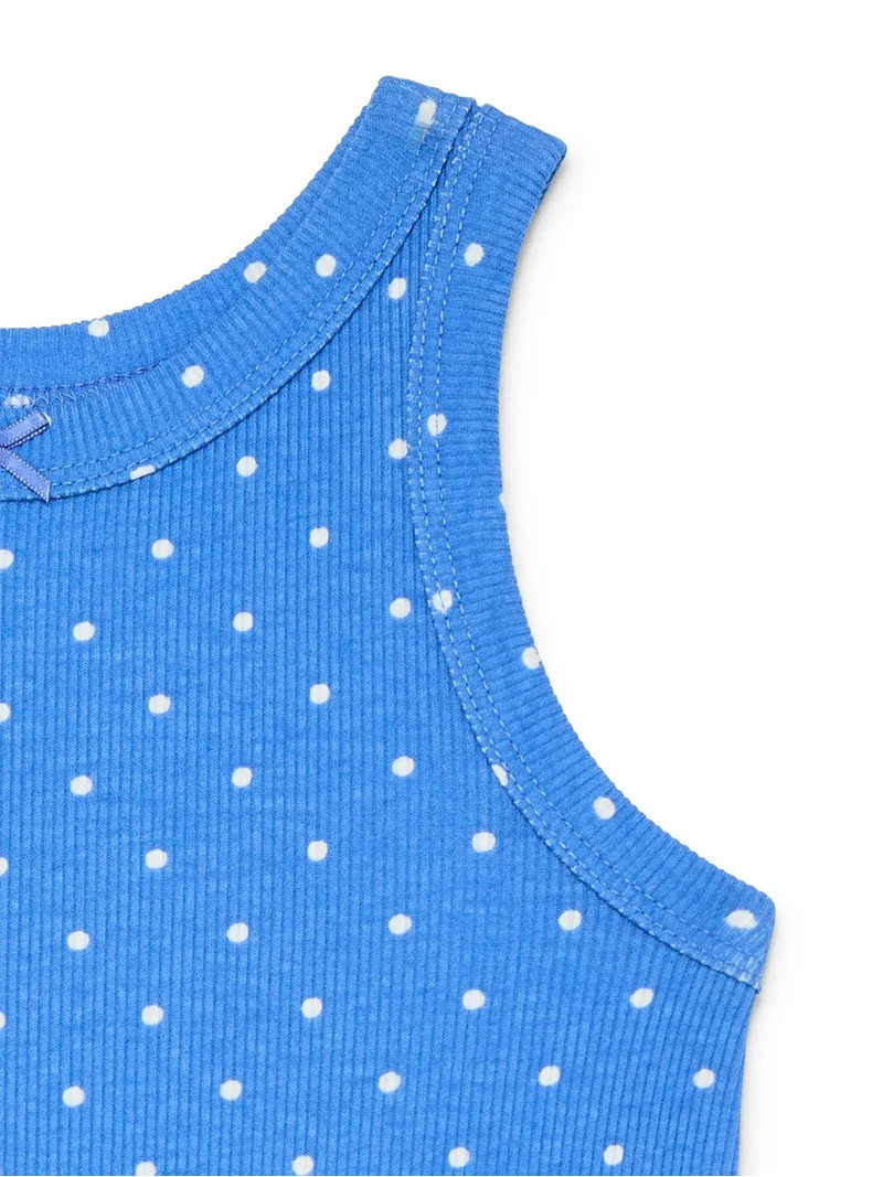 Wonder Nation Toddler Girls Ribbed Tank Top, Sizes 18M-5T | Walmart (US)