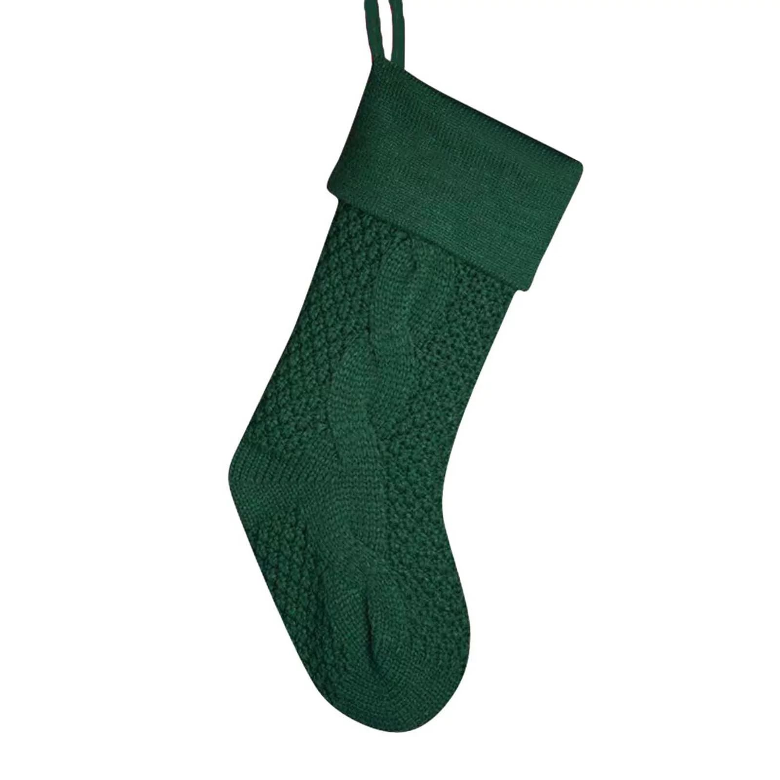 Christmas Stockings Christmas Large Knitted Wool Home Wall Decoration Candy Bag Socks Sleeve Diam... | Walmart (US)