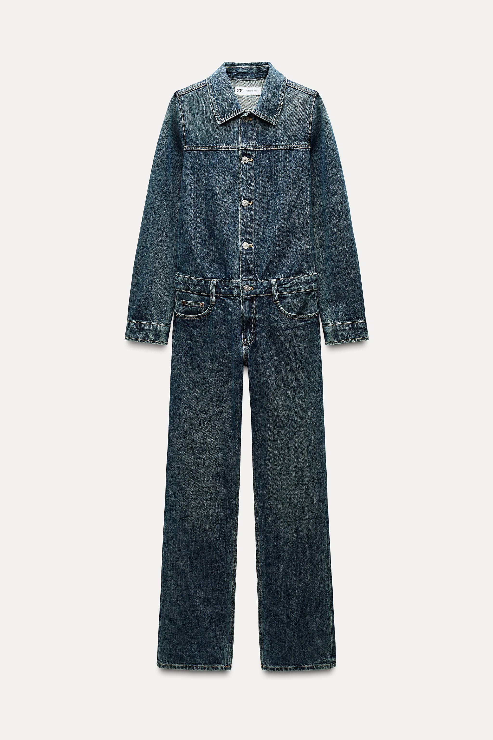 STRAIGHT TRF DENIM JUMPSUIT | Zara US