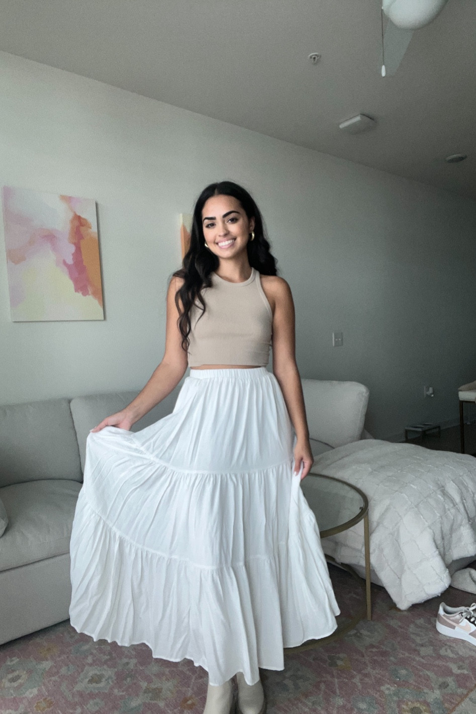 maxi skirt, tank top, fall fit, european fashion, grwm, fall booties, fall shoes, 

#LTKfindsunder50 #LTKSeasonal #LTKstyletip