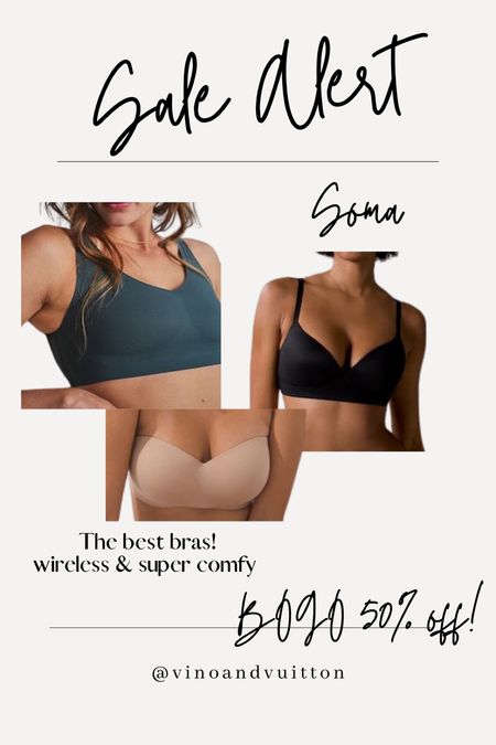 The best wireless bras!! BOGO 50% off!!


Soma, wireless bra, best bras, comfortable bras, intimates , Black Friday sale 

#LTKsalealert #LTKGiftGuide #LTKCyberweek