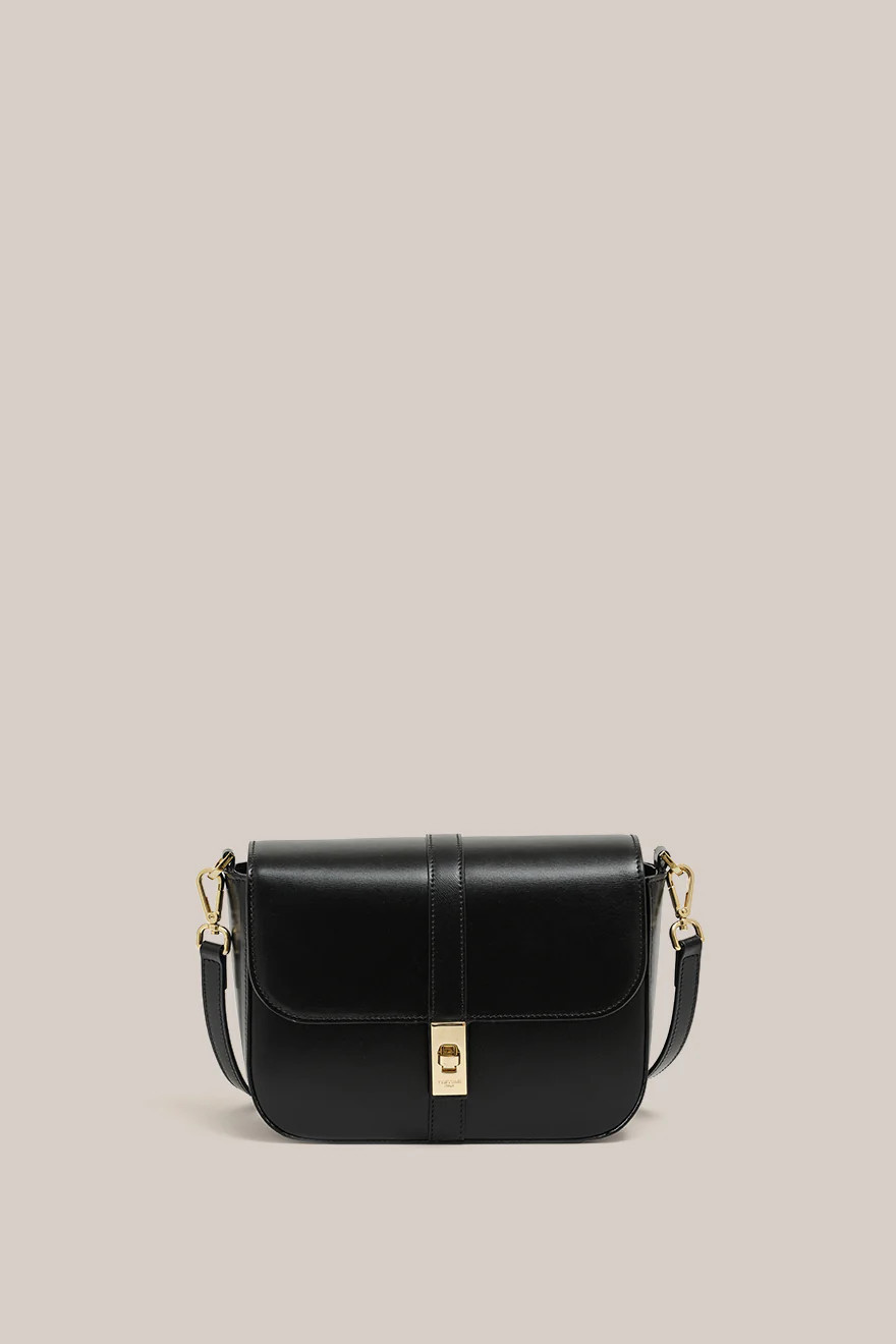 Carly Black Square Crossbody | VESTIRSI