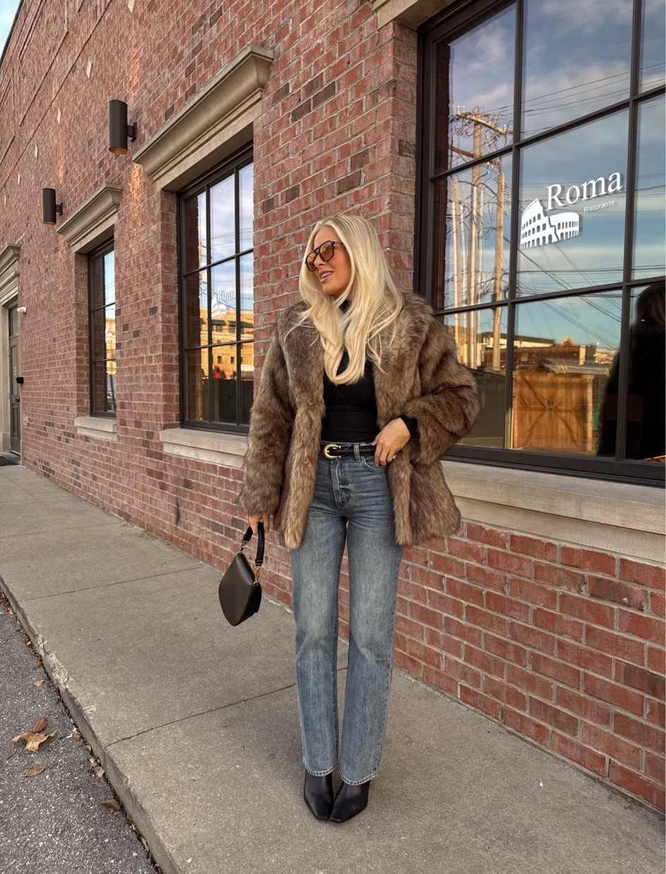Fur coat outfit! Size small in jacket, wearing true size in jeans but they do run small. I’d size up one! Size small in turtleneck. #kathleenpost

Thanksgiving outfit | Thanksgiving | Thanksgiving outfit women | holiday outfits

#LTKHoliday #LTKSeasonal #LTKStyleTip