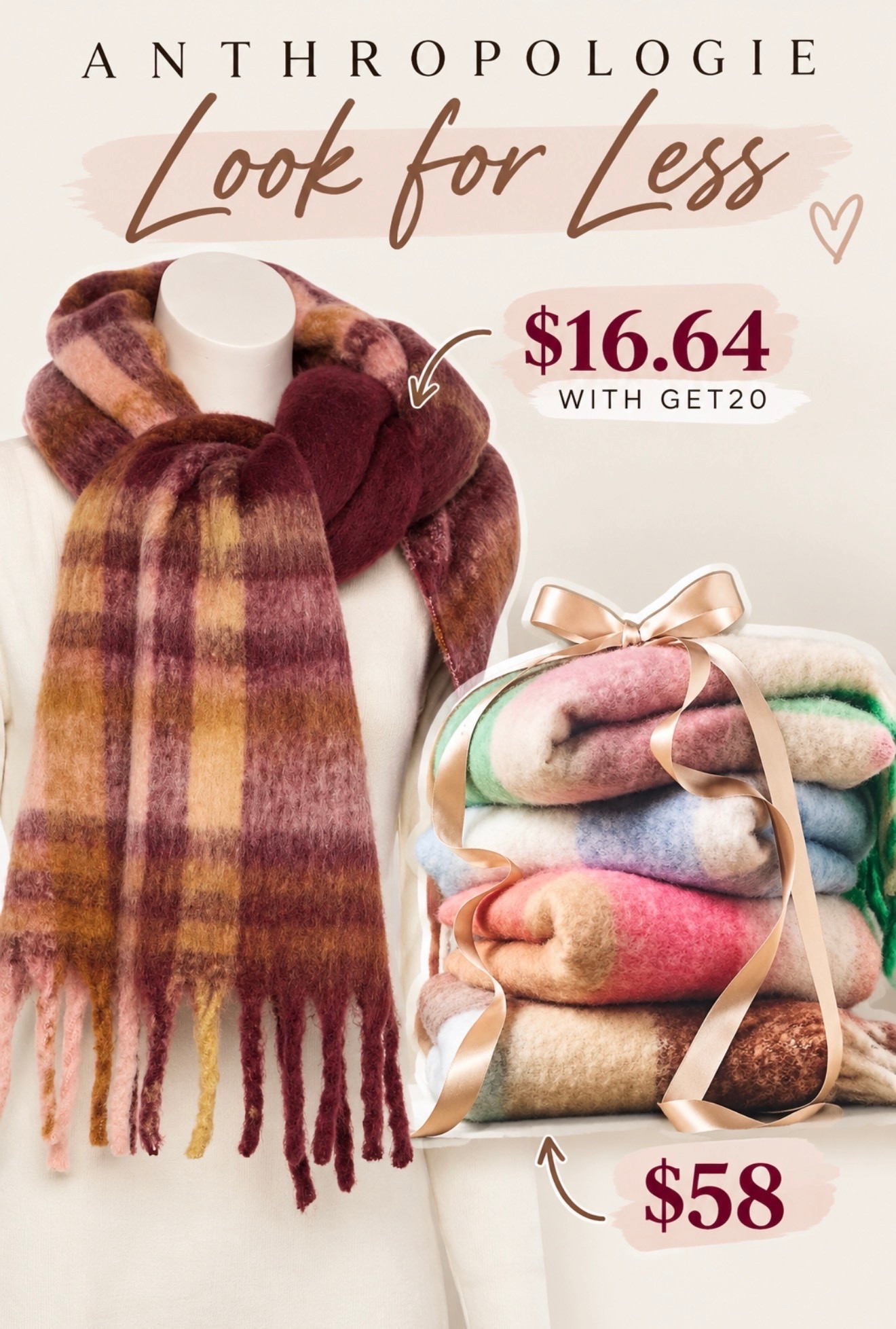 Don’t splurge on the Anthro fringe scarf until you see this style from Kohl’s.