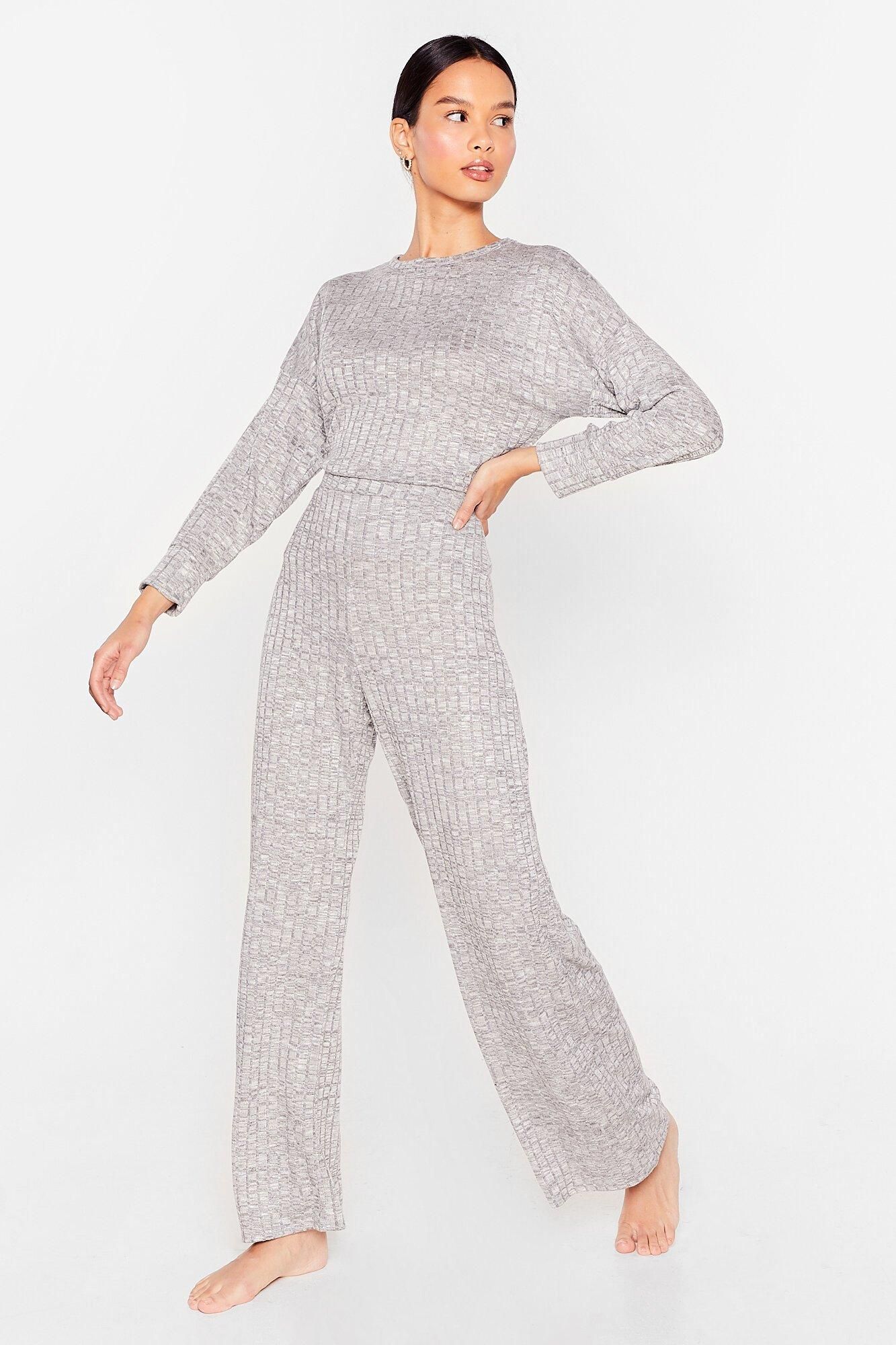 Relax Yourself Top and Wide-Leg Pants Lounge Set | NastyGal (US & CA)