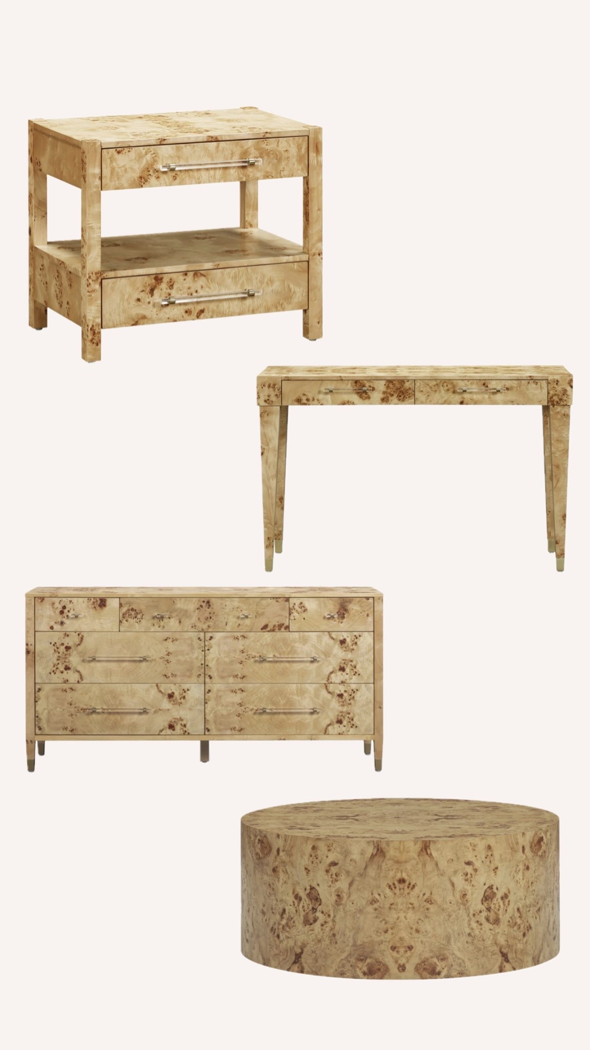 Burl beauties on a budget #homefinds #furniture #burlwood 

#LTKHome