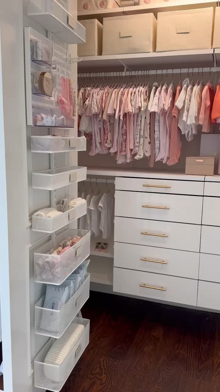 Organizing a nursery closet? Create a dreamy space for all those tiny clothes and essentials. From adorable hangers to clever storage solutions!

#LTKHome #LTKBaby