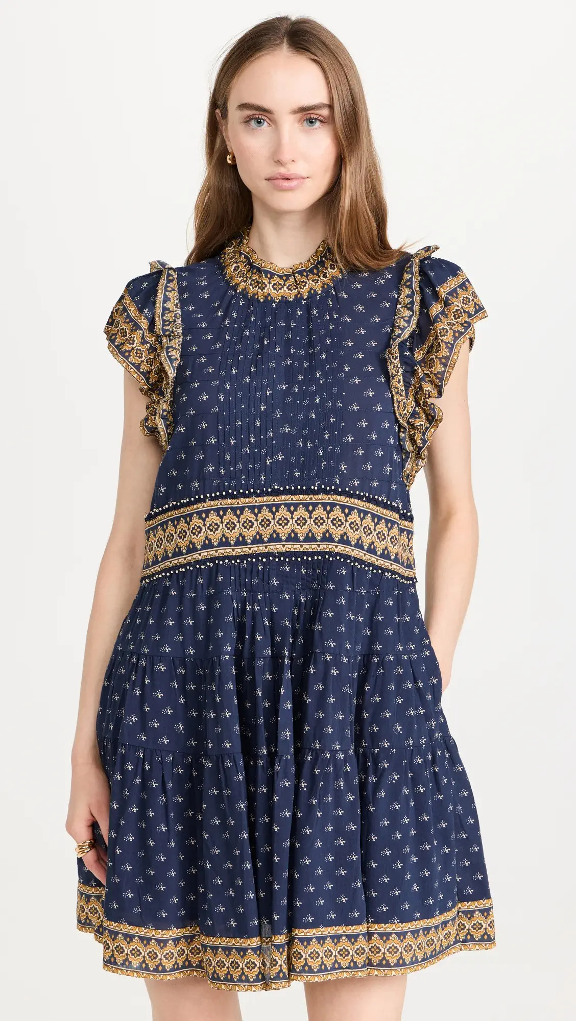 Sea Arlita Print Flutter Sleeve Tunic Dress | Shopbop | Shopbop