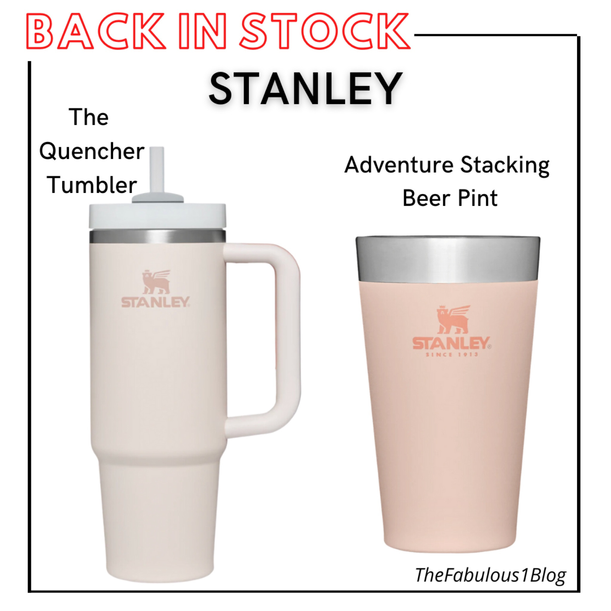 BACK IN STOCK! 
Stanley Quencher Tumbler and Beer Pink
#BackInStock #Kitchen #Home 

#LTKunder50 #LTKGiftGuide #LTKhome