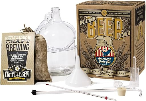 Home Brewing Kit for Beer - Craft A Brew American Pale Ale Beer Kit - Reusable Make Your Own Beer... | Amazon (US)