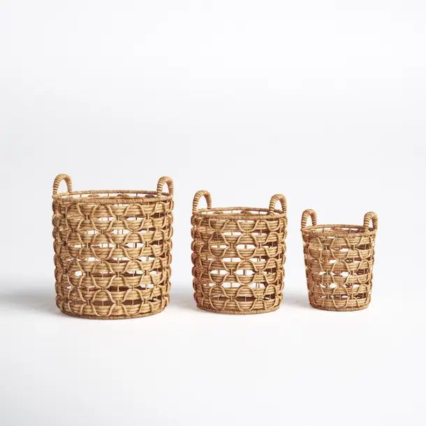 Bohemian Nesting Seagrass Basket - Set of 3 | Wayfair North America