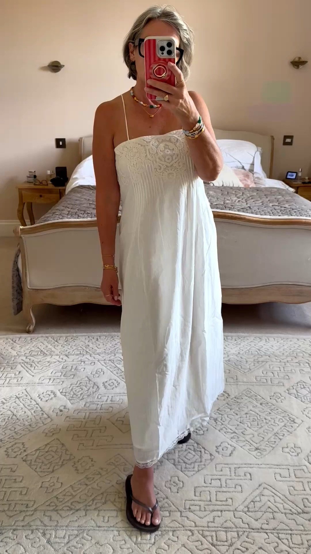 The perfect white summer dress🤍I love that it’s off white, very heatwave appropriate and can be word dressed up or down. I’m wearing a small and I’m a 34b size 12. Love the neckline and details on the back.

#LTKsummer #LTKfestival #LTKuk