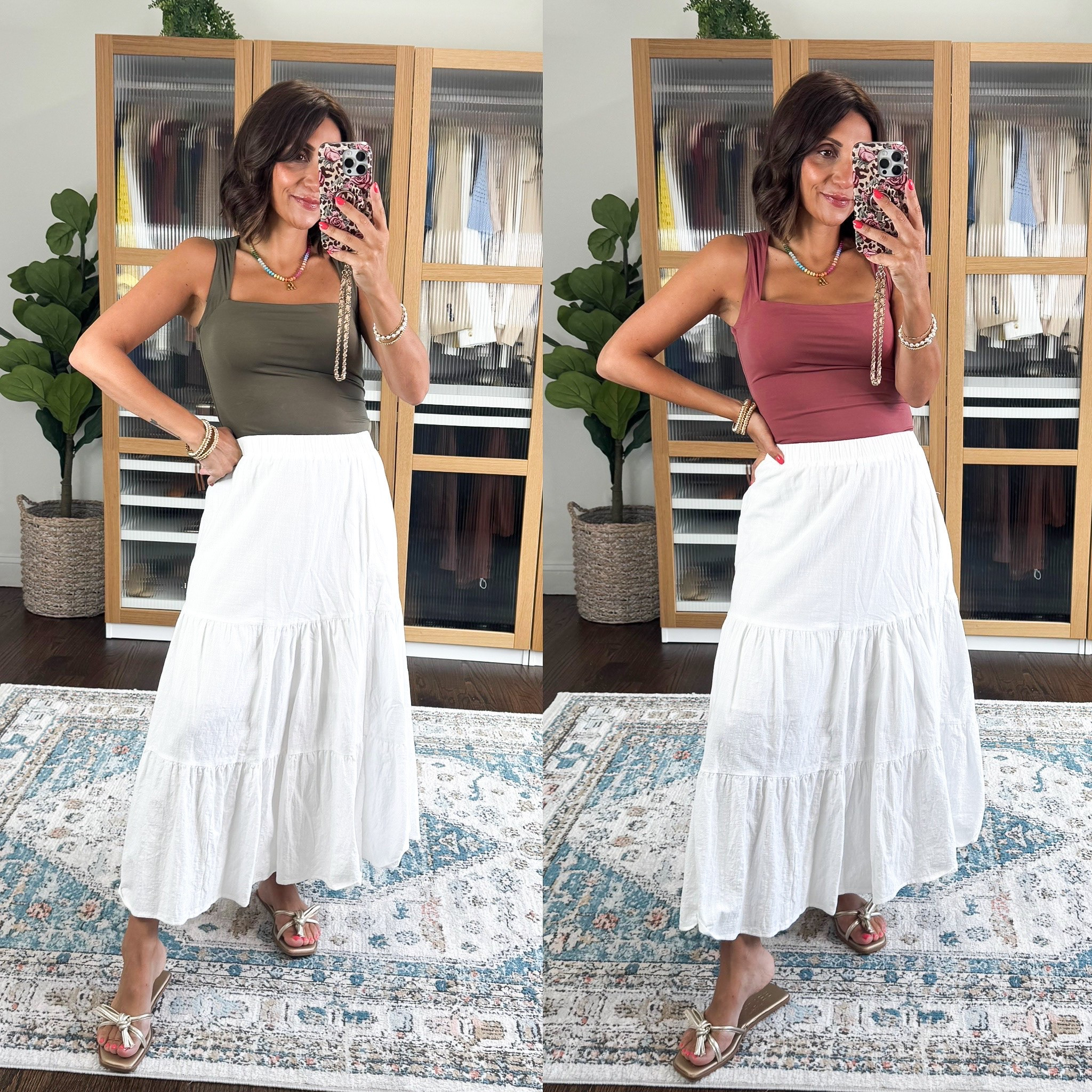 Amazon tank size medium 
Loft scarf on sale! Wearing xs

#LTKgrwm #LTKootd #LTKSaleAlert