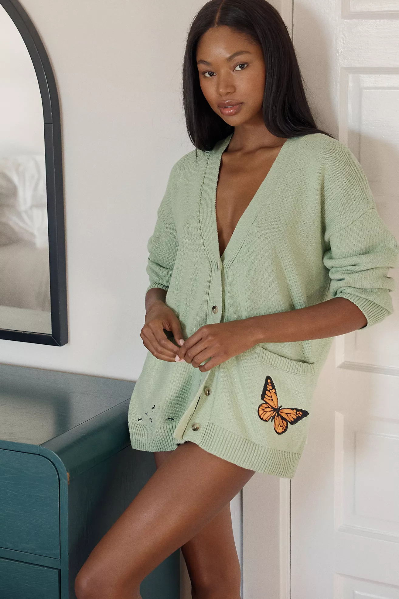 LyreBird Picnic Friends Sleep Sweater | Anthropologie (US)