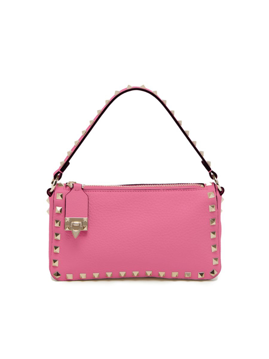 Rockstud Leather Shoulder Bag | Saks Fifth Avenue