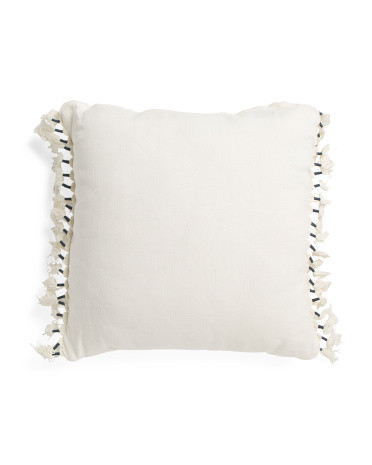 20x20 Linen Oscar Tassel Pillow | TJ Maxx