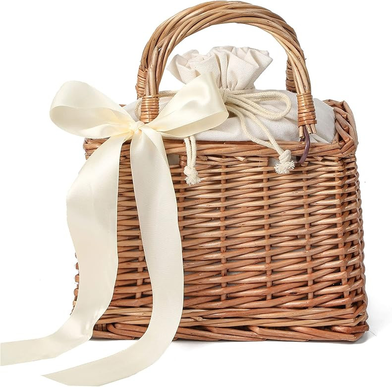 Yasion Basket Purse, Straw Purse Bags for Women Handbag Beach Rattan Bag | Amazon (CA)