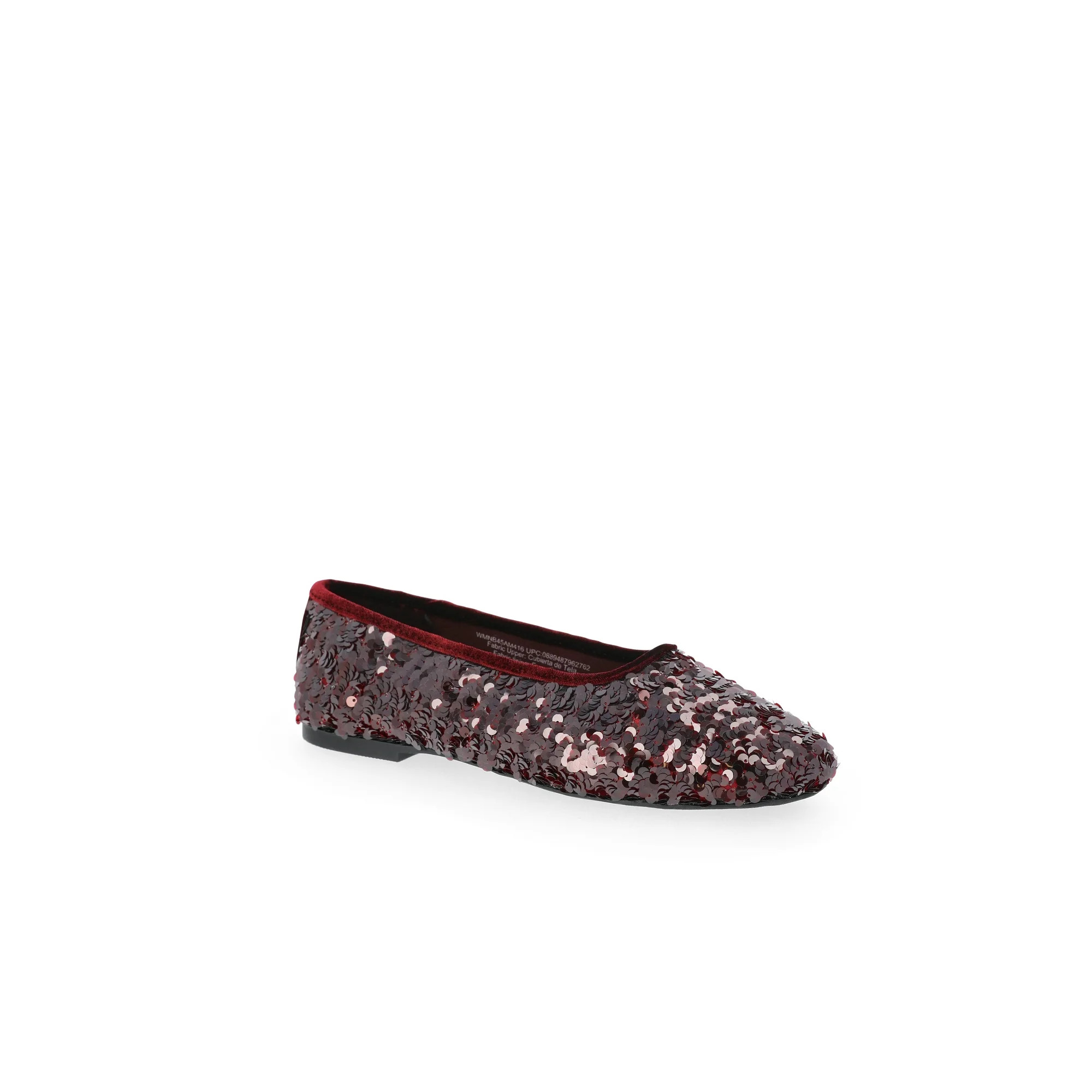 No Boundaries Women's Sequin Ballet Flats | Walmart (US)