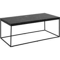 Barossa Coffee Table with Black Marble Marquina Top & Black Steel Base 110x55x45cm | Debenhams UK