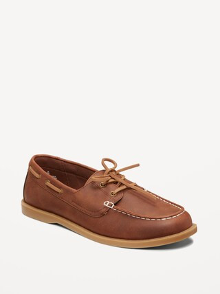 Faux-Leather Boat Shoes for Men | Old Navy (US)