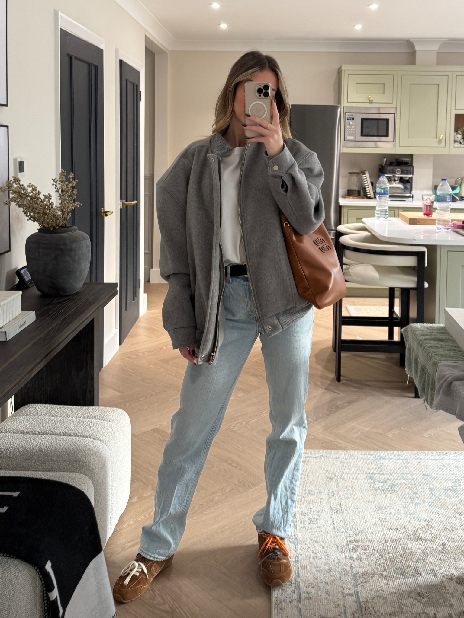 everyday outfit ft the best jeans ever!! I wear a long length w28 🤎 coat is the Frankie shop but linked similar. Abercrombie, jeans, asos

#LTKuk #LTKeurope #LTKspring