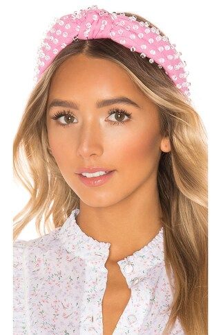 Lele Sadoughi X REVOLVE Woven Bead Headband in Candy Pink from Revolve.com | Revolve Clothing (Global)