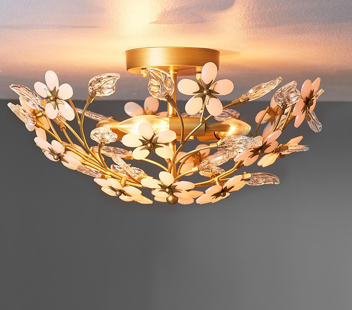 Grace Flower Flush Mount | Pottery Barn Kids