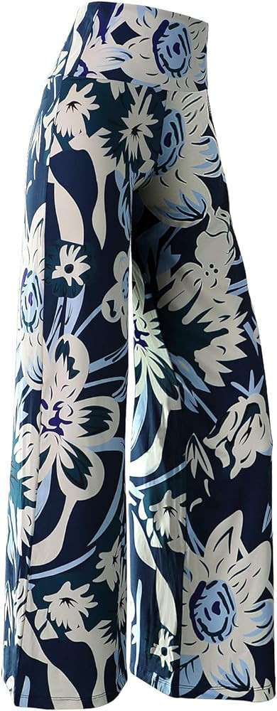 Arolina Women's Stretchy Wide Leg Palazzo Lounge Pants Casual Comfy High Waist Palazzo Pants | Amazon (US)