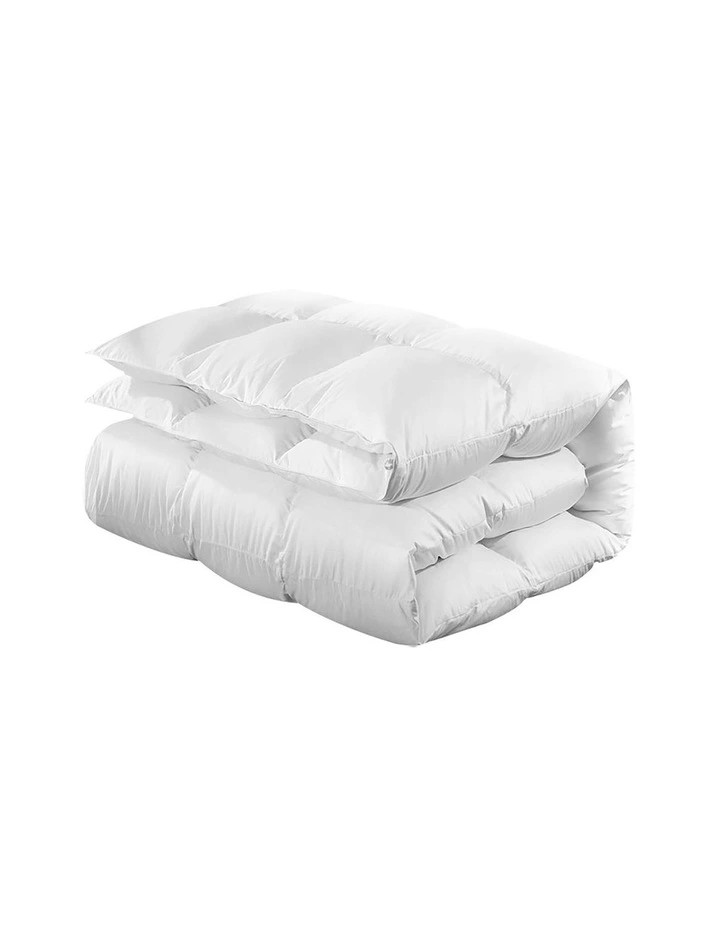Giselle Bedding Goose Down King 800GSM Feather Quilt Cover in White | MYER | Myer