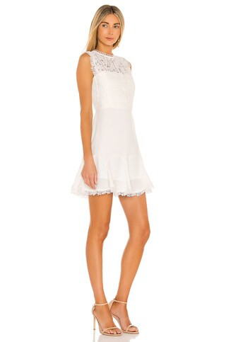 HEARTLOOM Cammie Mini Dress in Eggshell from Revolve.com | Revolve Clothing (Global)