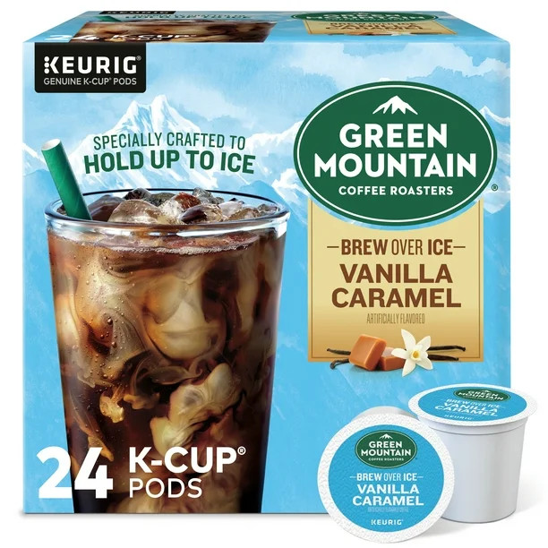 Green Mountain Coffee Roasters Brew Over Ice Vanilla Caramel, Single Serve Keurig K-Cup Pods, Fla... | Walmart (US)
