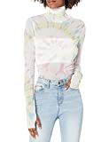 AFRM womens Zadie Turtleneck Pullover With Thumb Holes Shirt, Blanc Spiral Tie Dye, Medium US | Amazon (US)