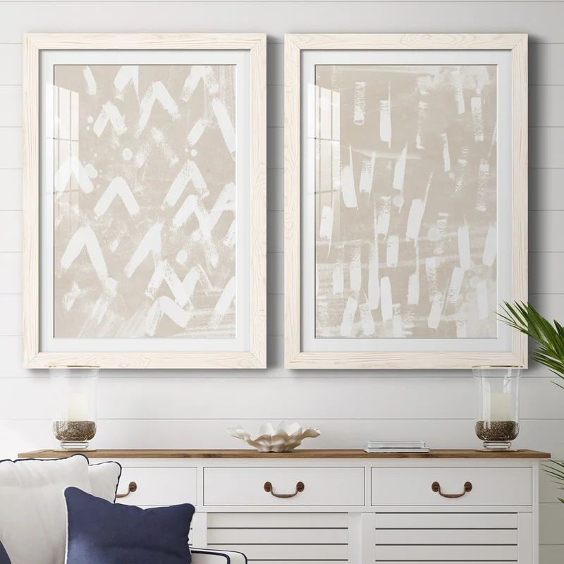 Earth Etching III " Earth Etching III " 2 - Pieces Painting on Paper (Set of 2) | Wayfair North America