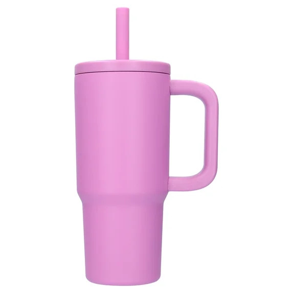 Mainstays Kids 20 oz Pink Stainless Steel Double-Wall Insulated Tumbler | Walmart (US)