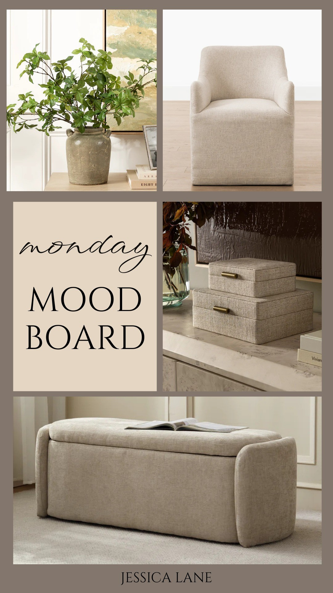 Layered neutrals and modern silhouettes come together in today’s transitional mood board.#timelessdesign #homestyling #interiors

#LTKHome #LTKSaleAlert #LTKSeasonal