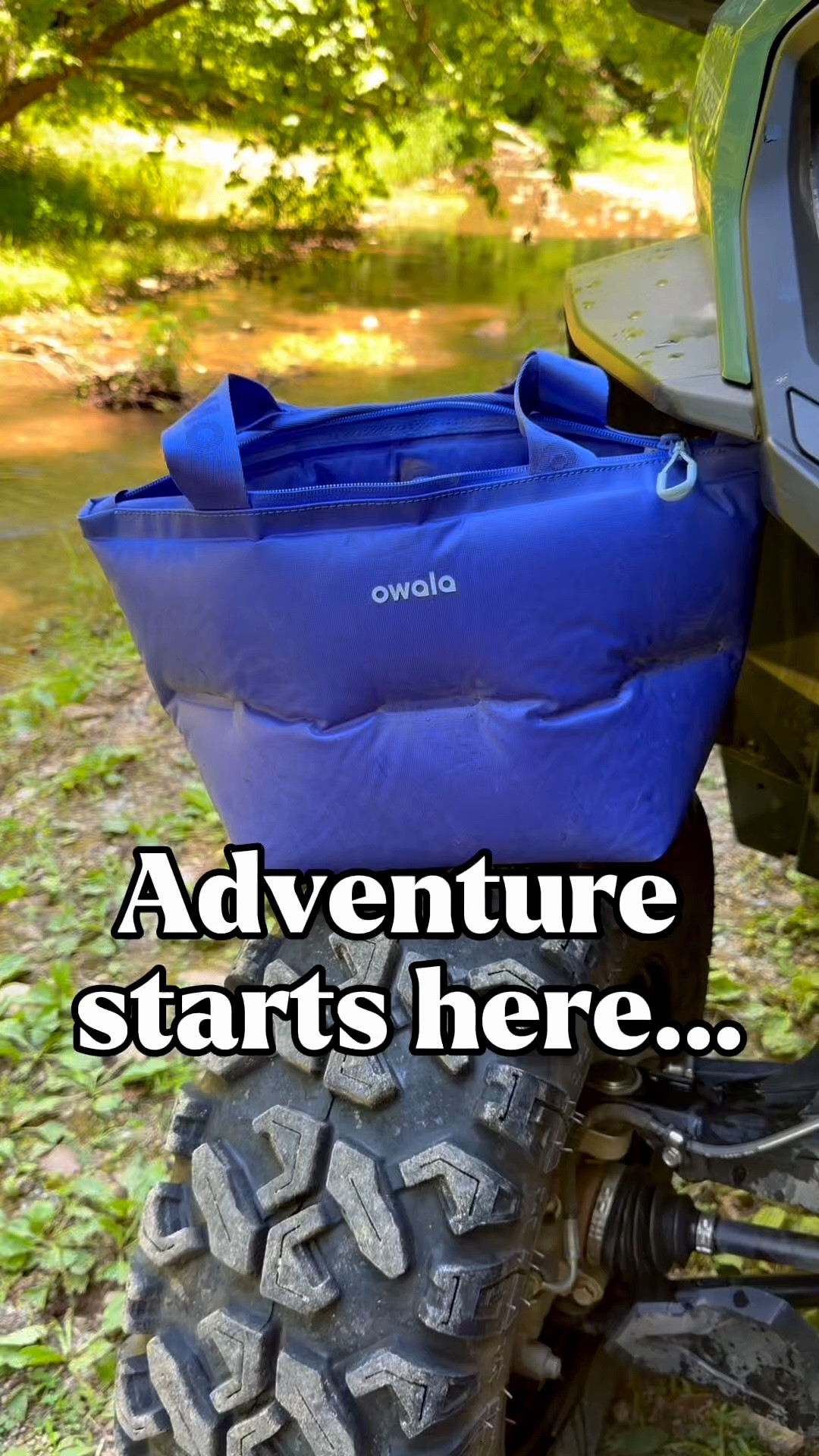 #Ad  ATV  rides, creek stops and a full day outside! Owala kept the drinks cold, the essentials organized and the adventure moving! Find our favorites at Target. #TargetPartner #OwalaPartner @Owala @Target #target
