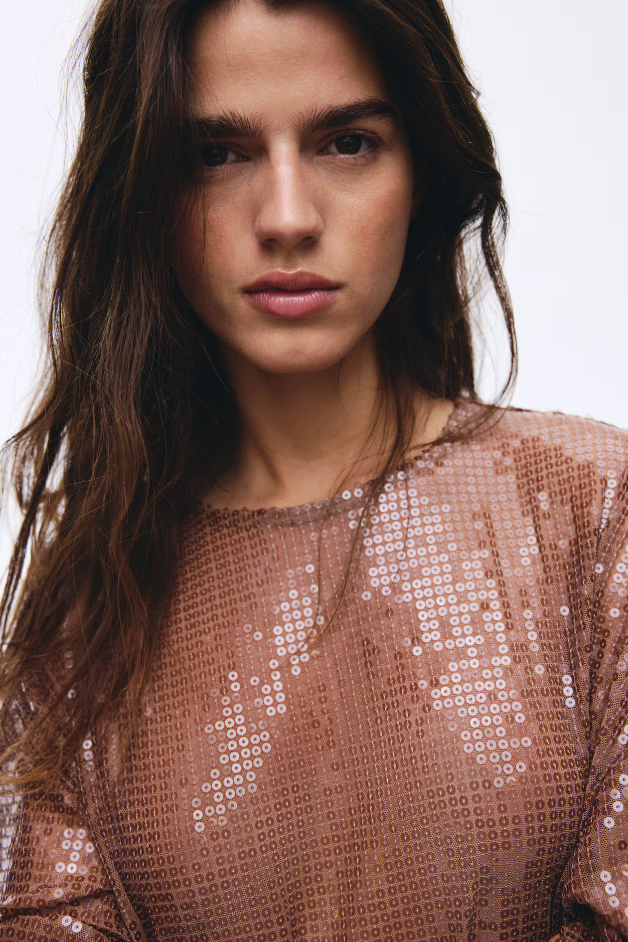 Oversized sequined top | H&M (UK, MY, IN, SG, PH, TW, HK)