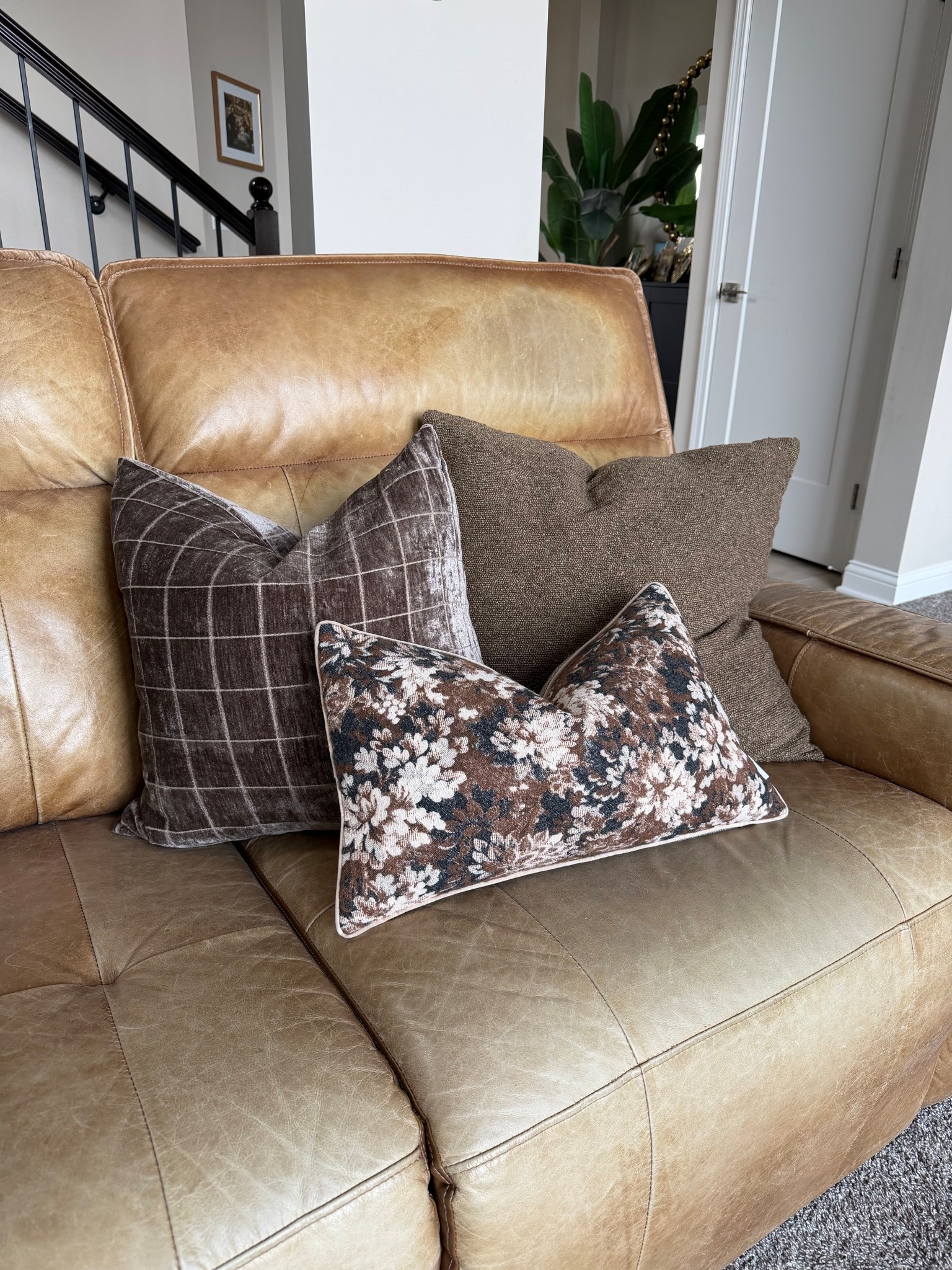 22x22 in brown 
20x20 in taupe 
20x12 in coffee brown 

These Amazon pillow covers look and feel high-end! The large two came in packs of 2! 🤎

#LTKHome