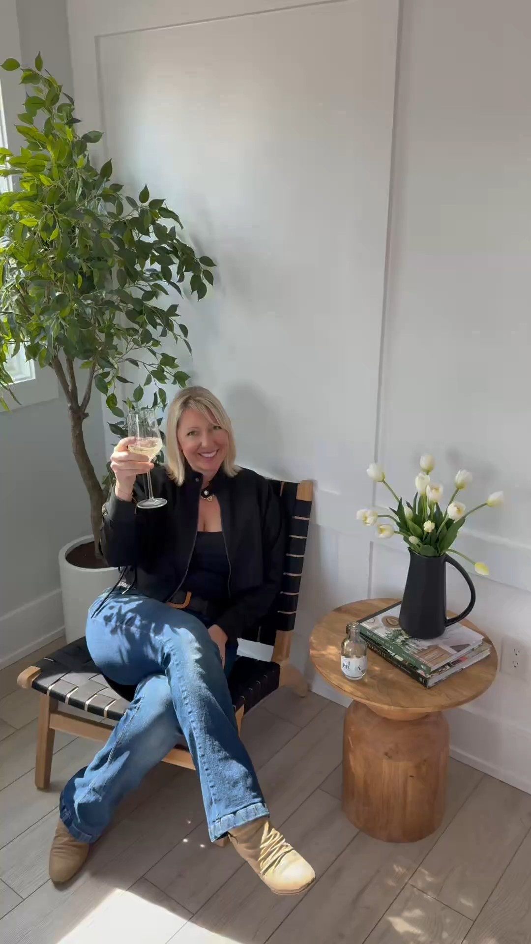 Create a Seating Area to Unwind and Relax in. 

Transform any corner of your home into a cozy retreat with just a few simple touches! For my relaxing seating area, I added a faux ficus tree for a natural, calming vibe, a MasayaCo crisscross lounge chair for stylish comfort, and a natural wood accent table from CG Hunter to bring in warmth and texture. To complete the space, I incorporated minimalist decor pieces that keep the area feeling serene and inviting.

Whether you’re looking for a peaceful reading nook or a spot to enjoy your evening glass of wine, a well-designed seating area can make all the difference. Keep it simple, cozy, and full of elements that bring you calm and relaxation!

Home Decor, Relaxing Space, Interior Design

#LTKWatchNow #LTKSeasonal #LTKHome