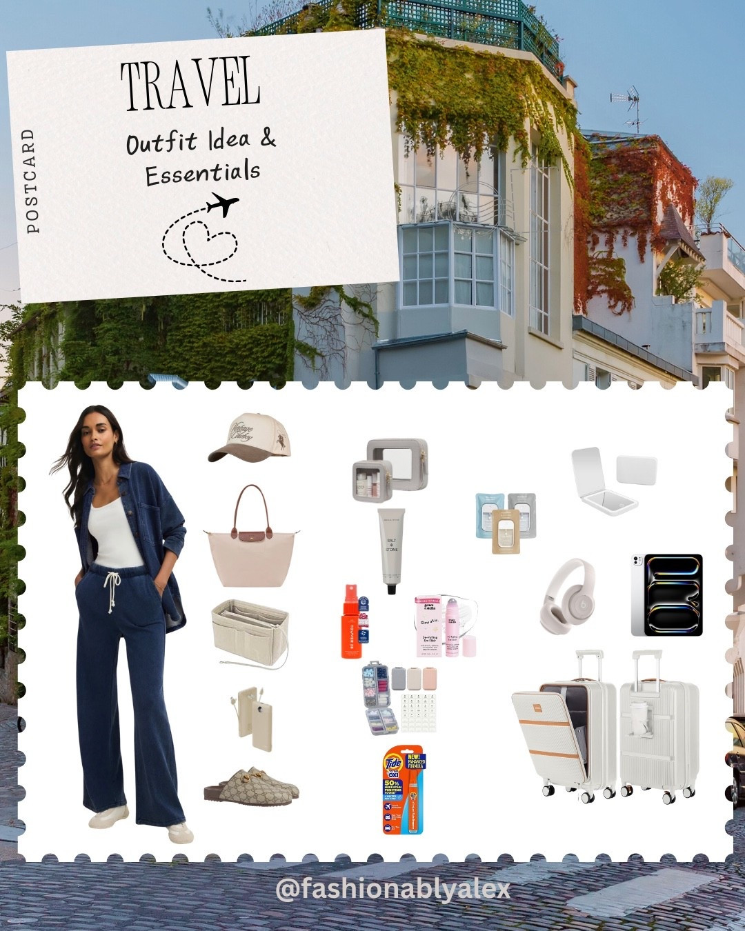 Travel outfit idea & travel essentials! #travel #travelessentials #packing 

#LTKTravel #LTKdayinmylife #LTKootd