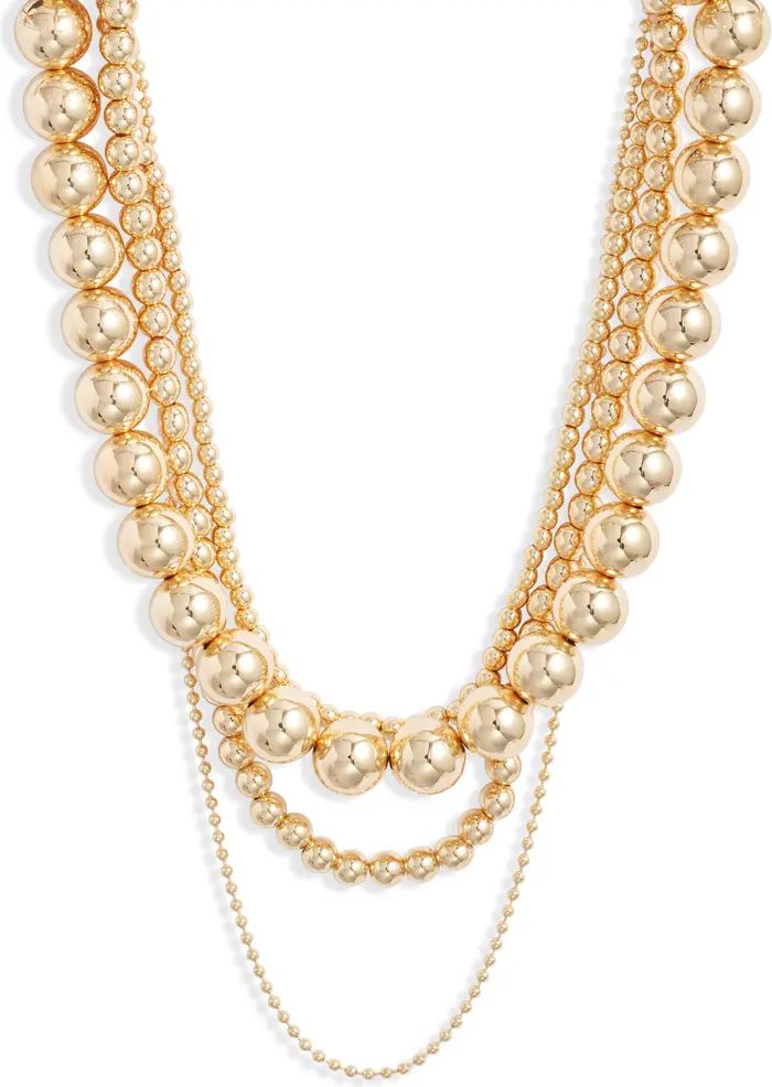 Set of 4 Ball Chain Layered Necklaces | Nordstrom