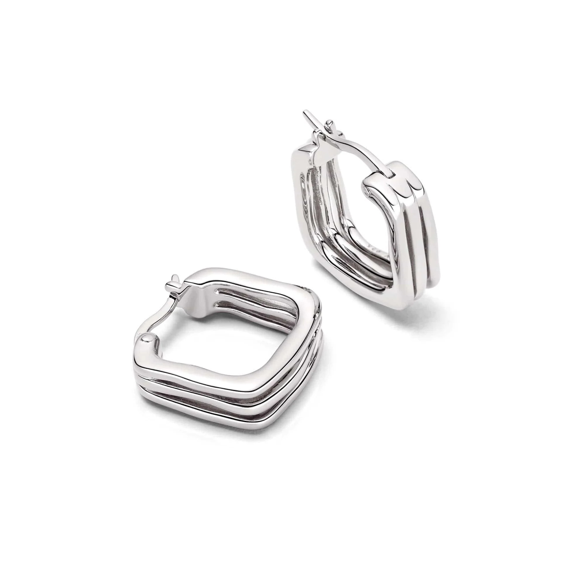 Estée Lalonde Sisterhood Hoop Earrings Sterling Silver | Daisy London Jewellery