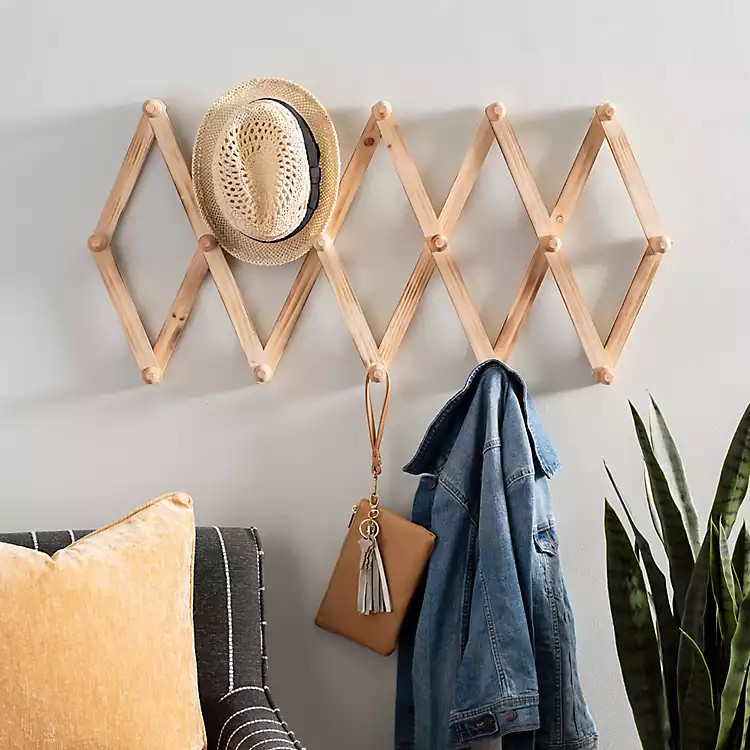 Tan Accordion Multi Wall Hooks | Kirkland's Home
