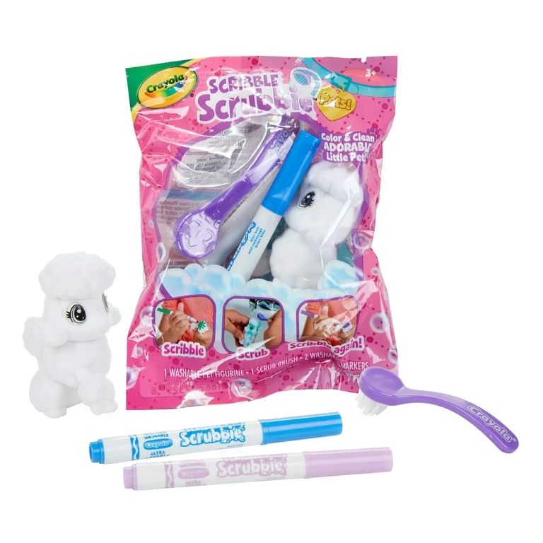 Crayola Scribble Scrubbie Color & Wash, Animal Toy for Kids, Arts & Crafts, Beginner Unisex Child... | Walmart (US)