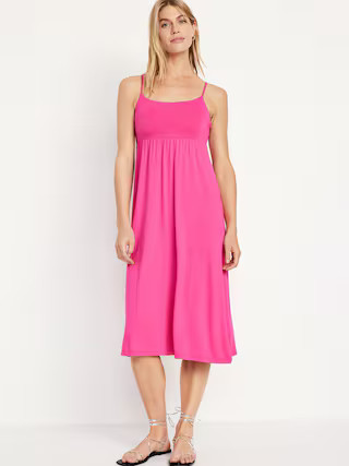 Fit &amp; Flare Cami Midi Dress | Old Navy (US)